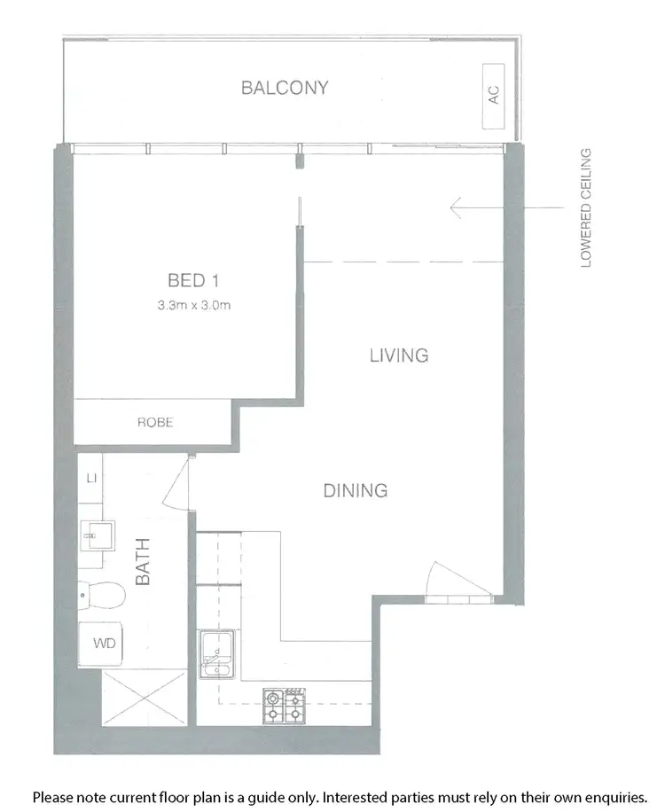 Floorplan of Homely apartment listing, 2403/118 Kavanagh Street, Southbank VIC 3006