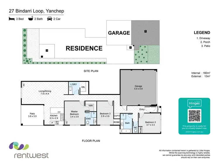 Floorplan of Homely house listing, 27 Bindarri Loop, Yanchep WA 6035