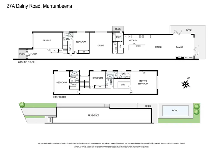 Floorplan of Homely townhouse listing, 27A Dalny Road, Murrumbeena VIC 3163
