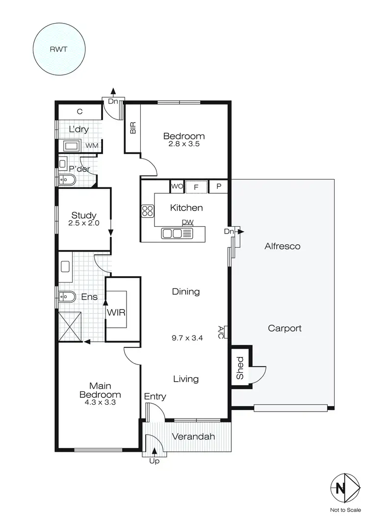 Floorplan of Homely retirement listing, 50 Stelling Drive, Lucas VIC 3350