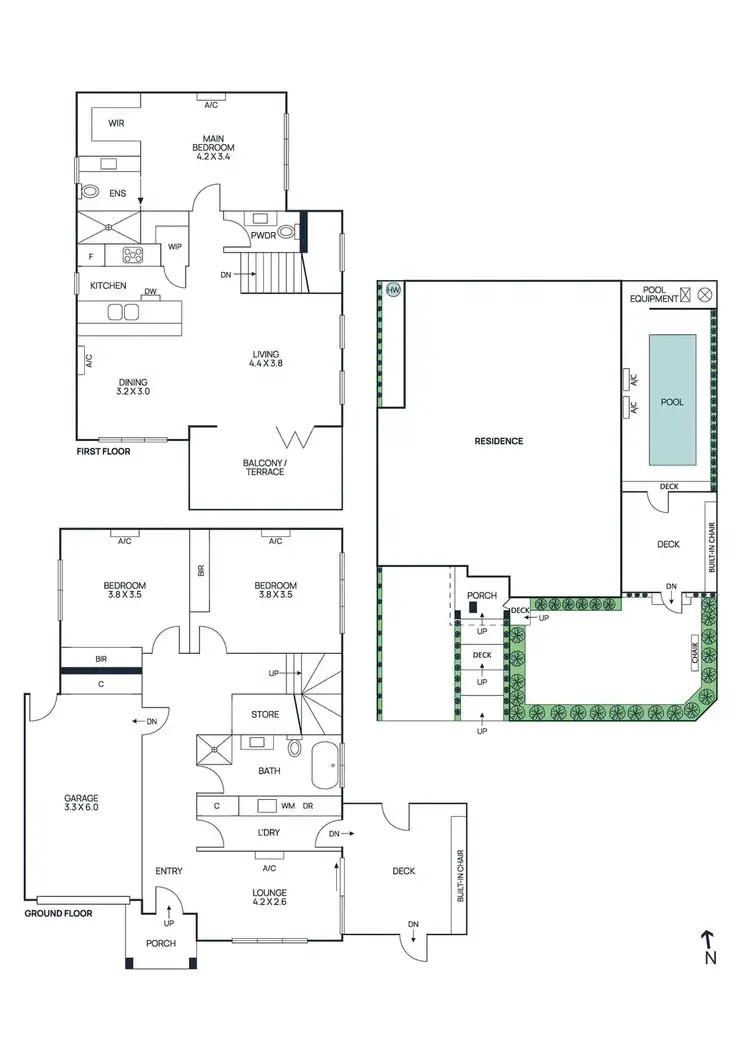 Floorplan of Homely townhouse listing, 90 Newcastle Street, Newport VIC 3015