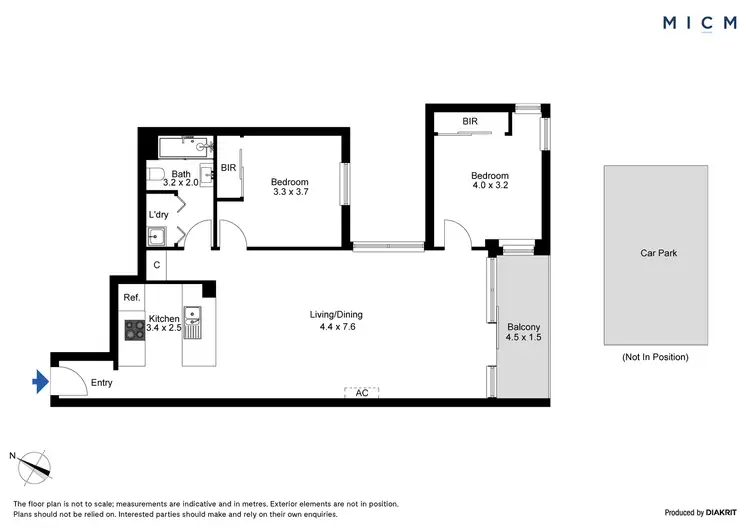 Floorplan of Homely apartment listing, 106/28 Bank Street, South Melbourne VIC 3205