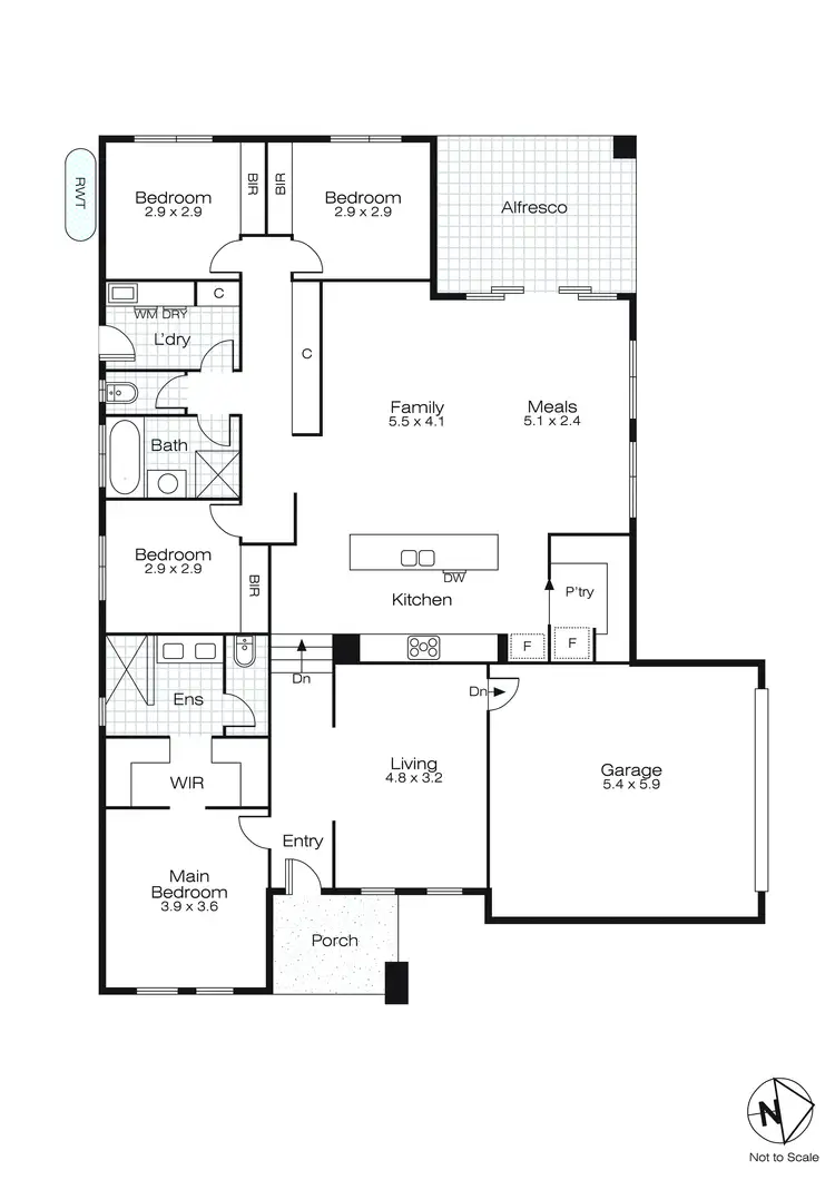 Floorplan of Homely house listing, 27A Ryan Street, Brown Hill VIC 3350