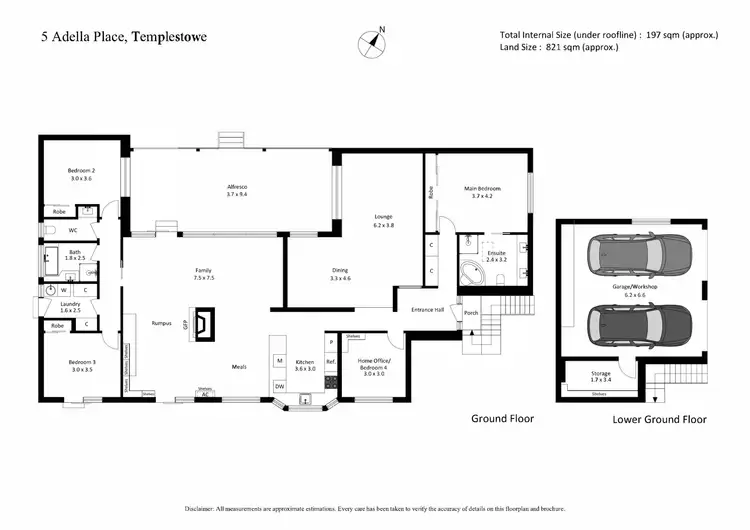 Floorplan of Homely house listing, 5 Adella Place, Templestowe VIC 3106