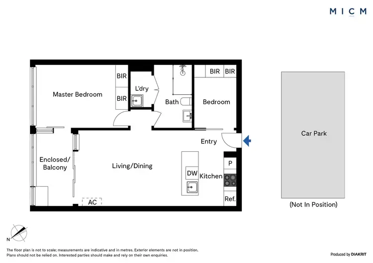Floorplan of Homely apartment listing, 1108/8 McCrae Street, Docklands VIC 3008