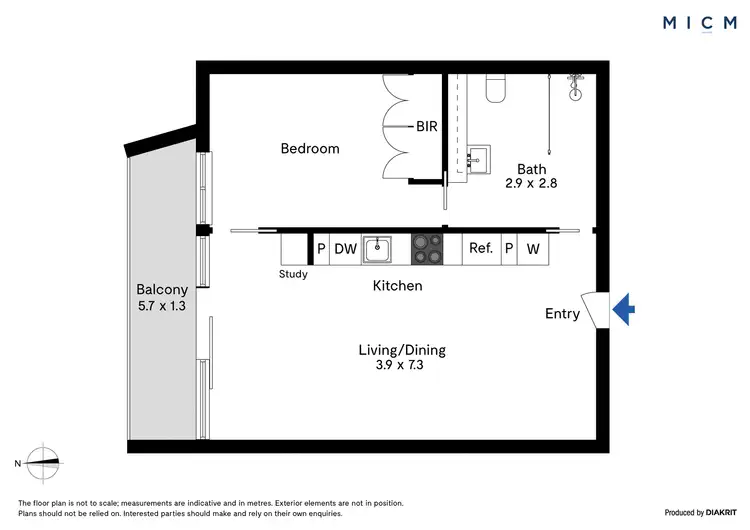 Floorplan of Homely apartment listing, 811/152 Sturt Street, Southbank VIC 3006