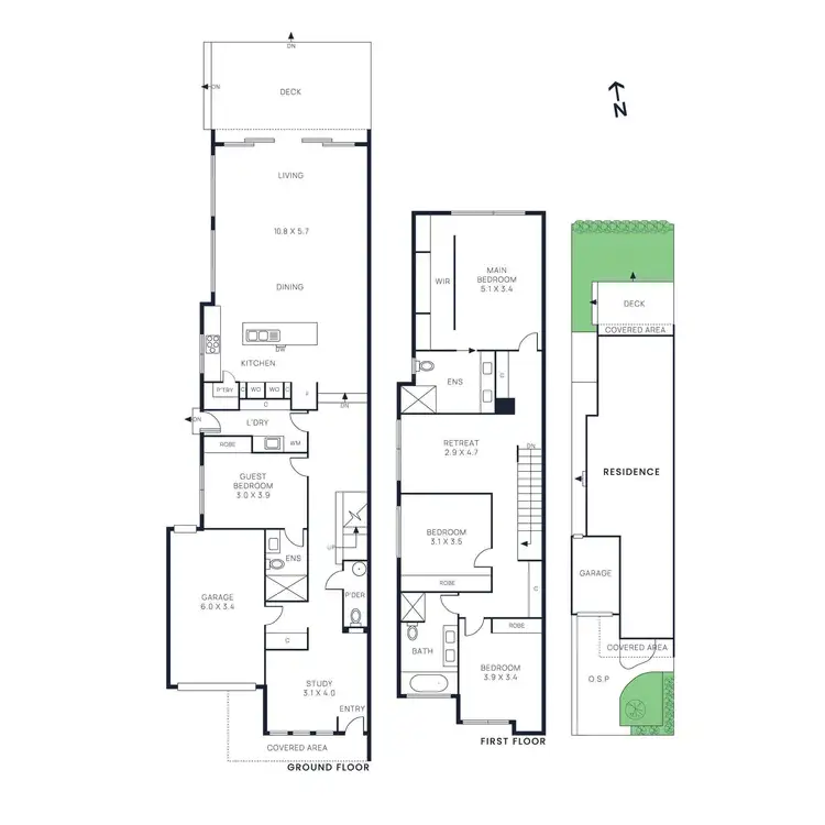 Floorplan of Homely townhouse listing, 37a Adrian Street, Bentleigh East VIC 3165
