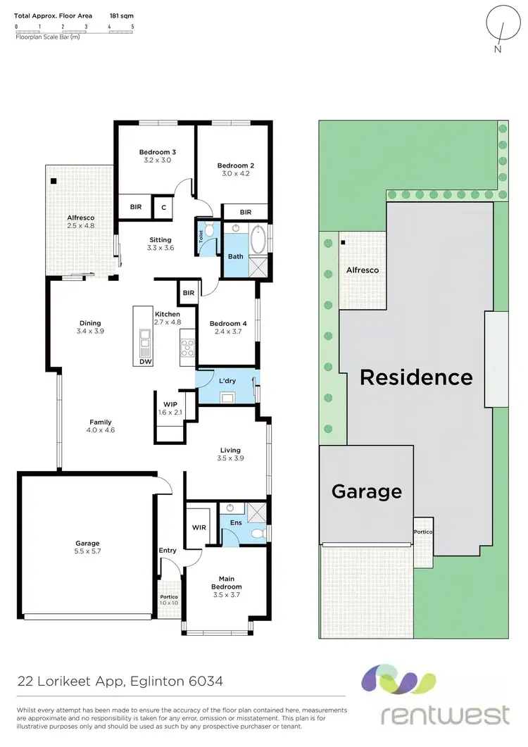 Floorplan of Homely house listing, 22 Lorikeet Approach, Eglinton WA 6034