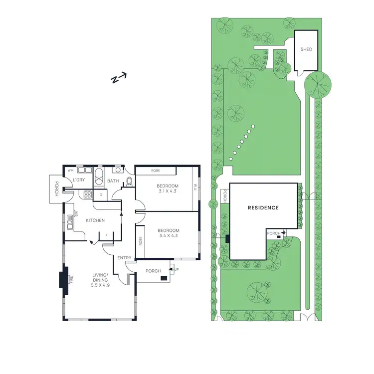 Floorplan of Homely house listing, 323 East Boundary Road, Bentleigh East VIC 3165