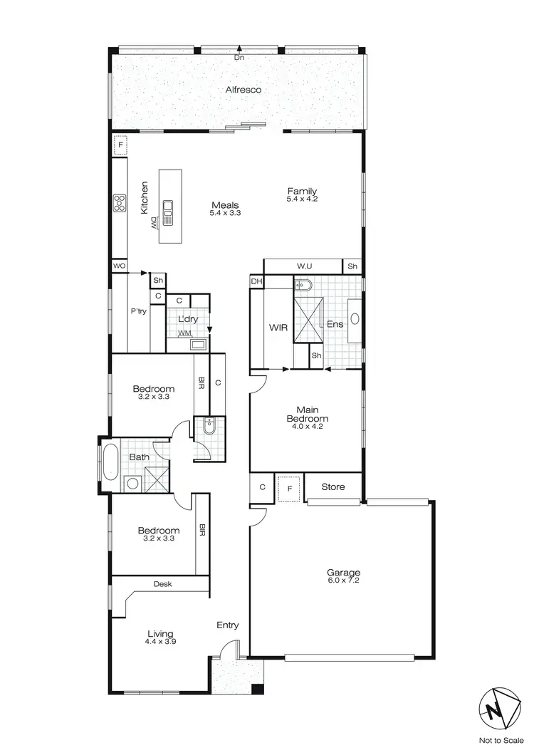 Floorplan of Homely house listing, 53 Sorrento Drive, Alfredton VIC 3350