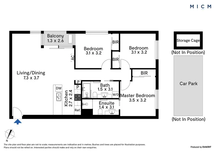 Floorplan of Homely apartment listing, 1113/58 Jeffcott Street, West Melbourne VIC 3003
