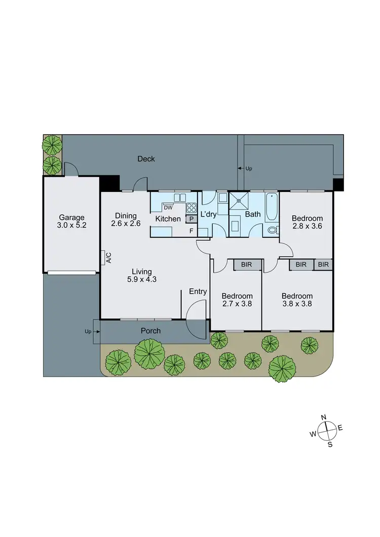 Floorplan of Homely unit listing, 2/2-4 Queens Parade, Ashwood VIC 3147