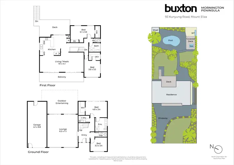 Floorplan of Homely house listing, 93 Kunyung Road, Mount Eliza VIC 3930