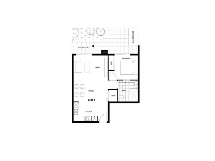Floorplan of Homely apartment listing, 7/6 Kokaribb Road, Carnegie VIC 3163