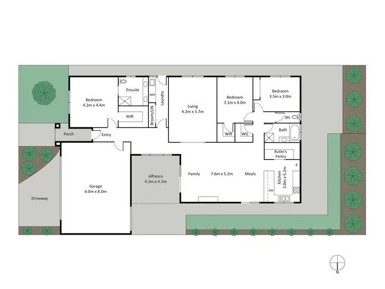 Floorplan of Homely house listing, 6 Bowline Place, Curlewis VIC 3222