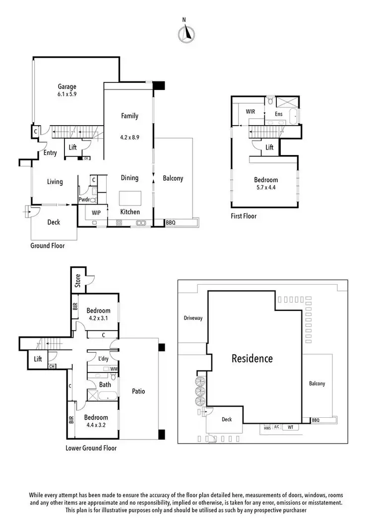 Floorplan of Homely house listing, 58 Outlook Drive, Eaglemont VIC 3084