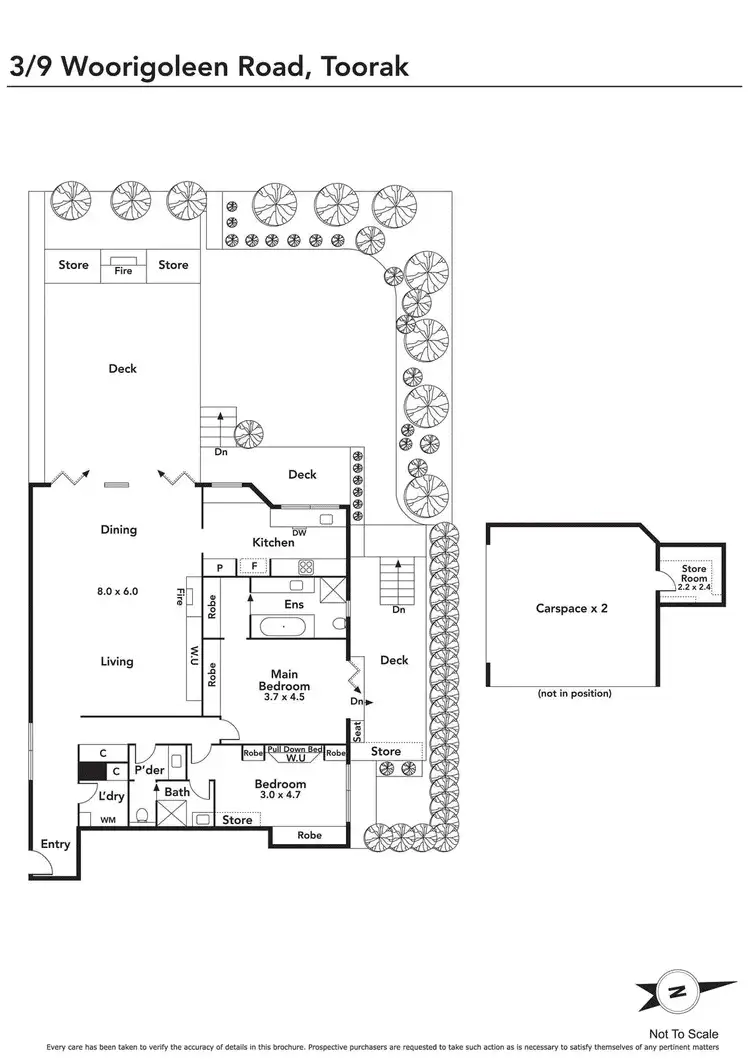 Floorplan of Homely apartment listing, 3/9 Woorigoleen Road, Toorak VIC 3142