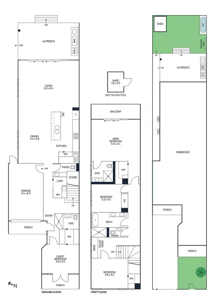 Floorplan of Homely house listing, 62A Alma Terrace, Newport VIC 3015