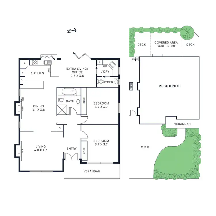 Floorplan of Homely house listing, 15a Holzer Street, Sandringham VIC 3191