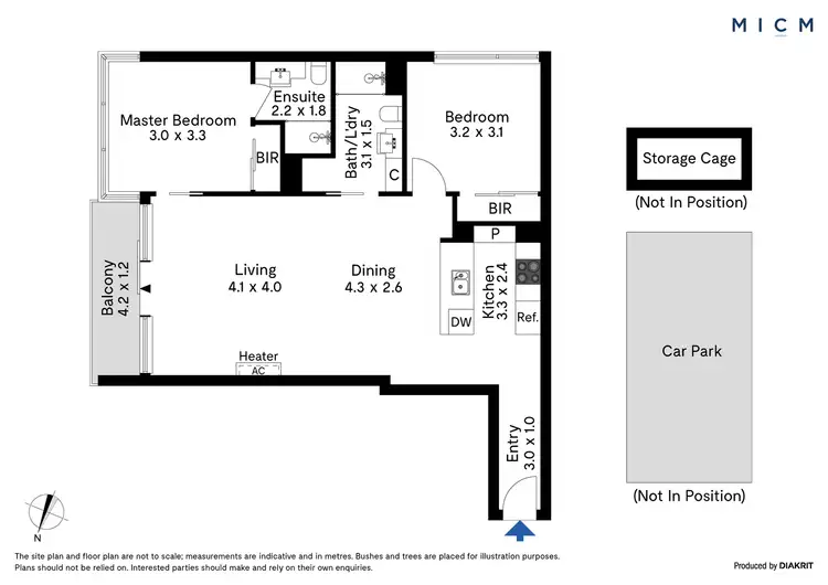 Floorplan of Homely apartment listing, 1704/241 City Road, Southbank VIC 3006