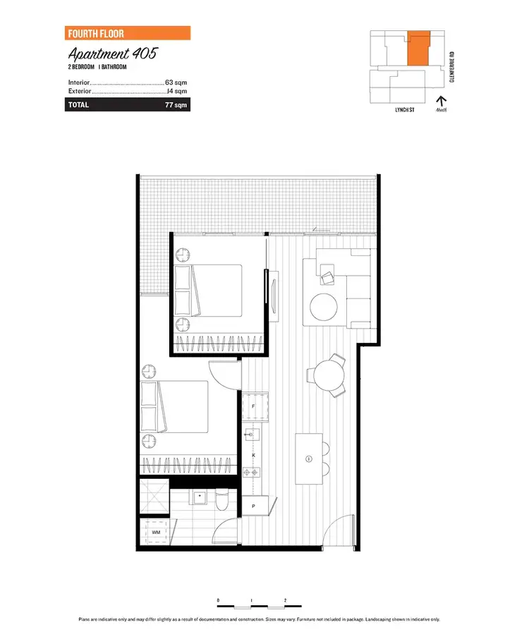 Floorplan of Homely apartment listing, 405/25 Lynch Street, Hawthorn VIC 3122