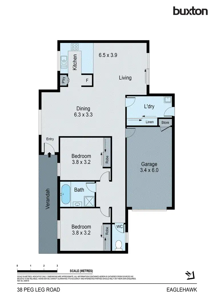 Floorplan of Homely townhouse listing, 38 Peg Leg Road, Eaglehawk VIC 3556