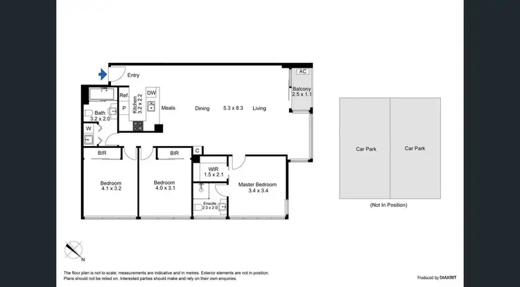 Floorplan of Homely apartment listing, 291/183 City Road, Southbank VIC 3006