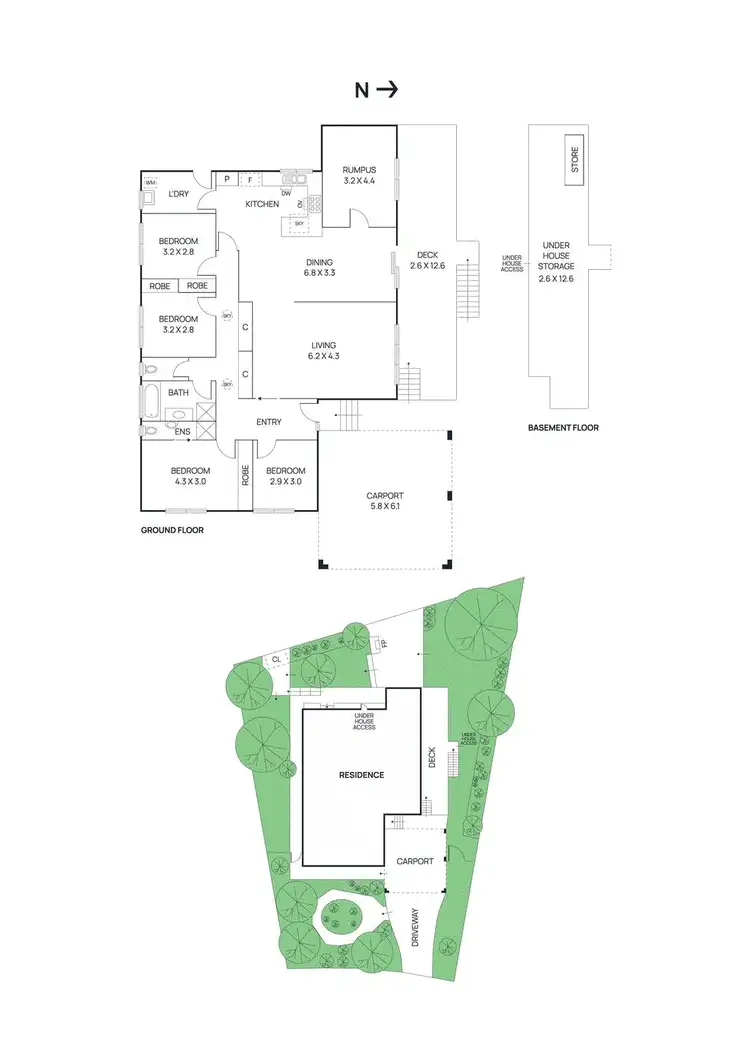 Floorplan of Homely house listing, 6 Ancona Court, Eltham VIC 3095