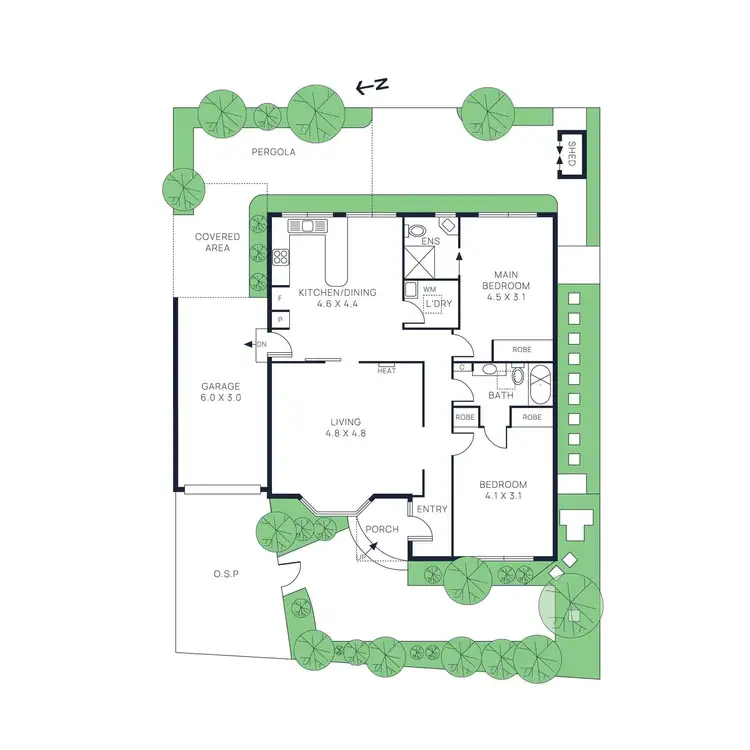 Floorplan of Homely house listing, 14 Cardiff Street, Bentleigh East VIC 3165
