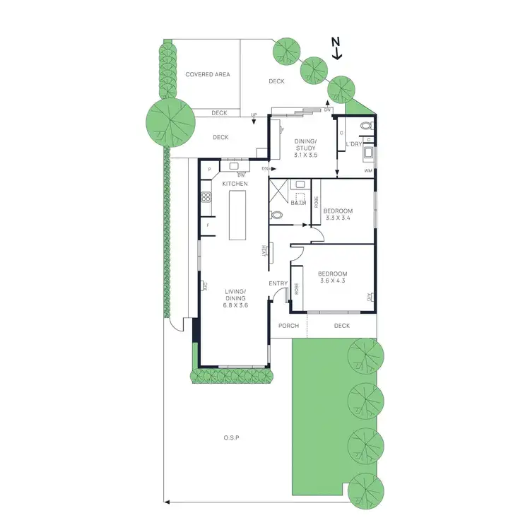 Floorplan of Homely house listing, 1/26 Fromer Street, Bentleigh VIC 3204