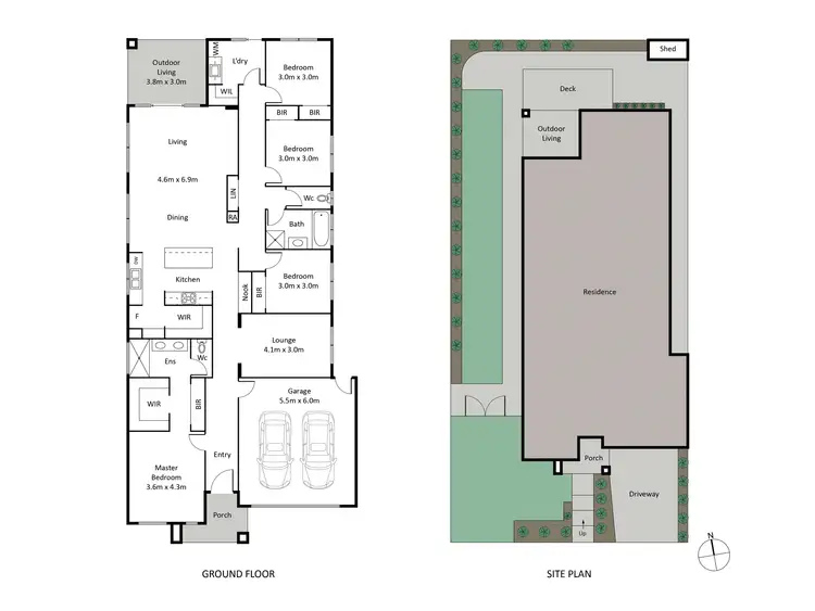 Floorplan of Homely house listing, 13 Holyhead Street, Ocean Grove VIC 3226