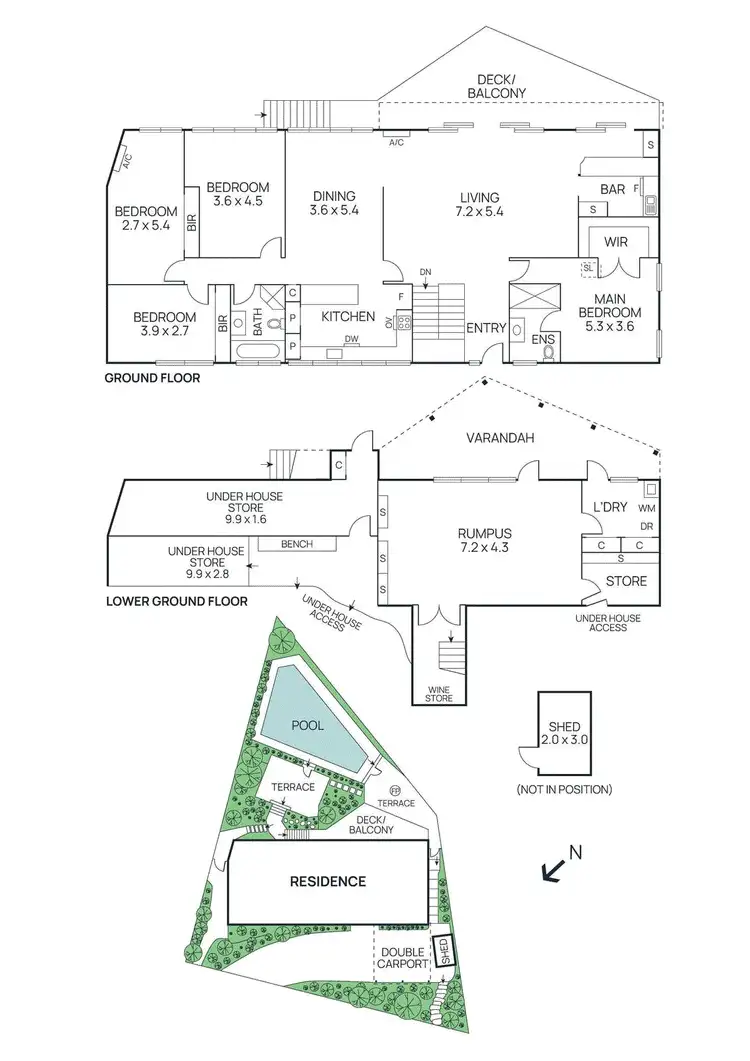 Floorplan of Homely house listing, 94 Buckingham Drive, Heidelberg VIC 3084