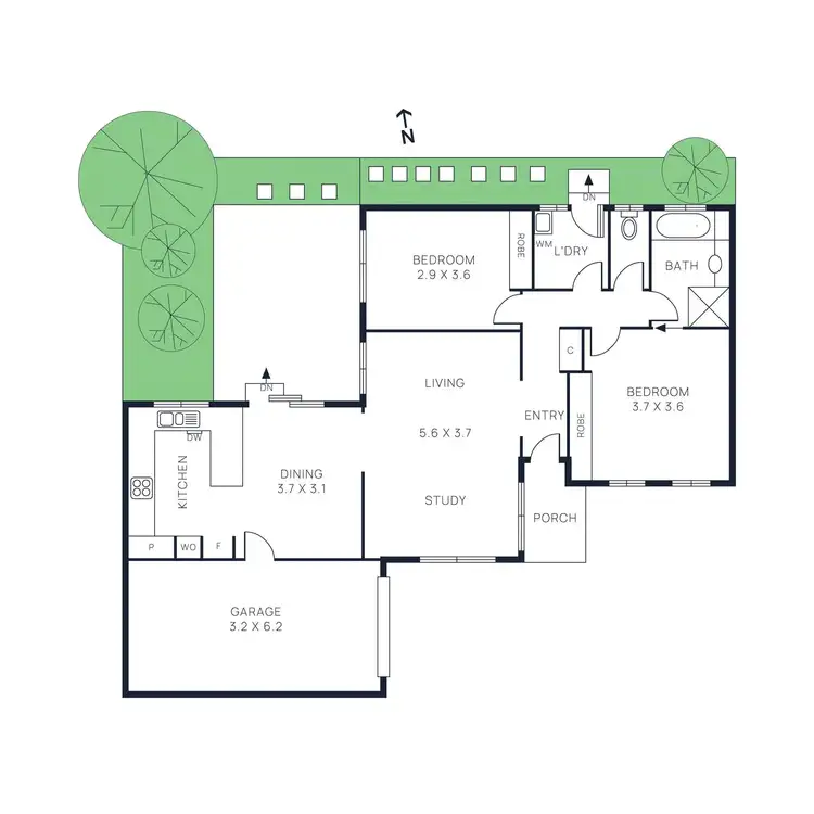 Floorplan of Homely unit listing, 13/1D Tovan Akas Avenue, Bentleigh VIC 3204