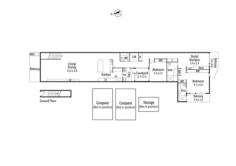 Floorplan of Homely apartment listing, 2/46-48 Kilby Road, Kew East VIC 3102