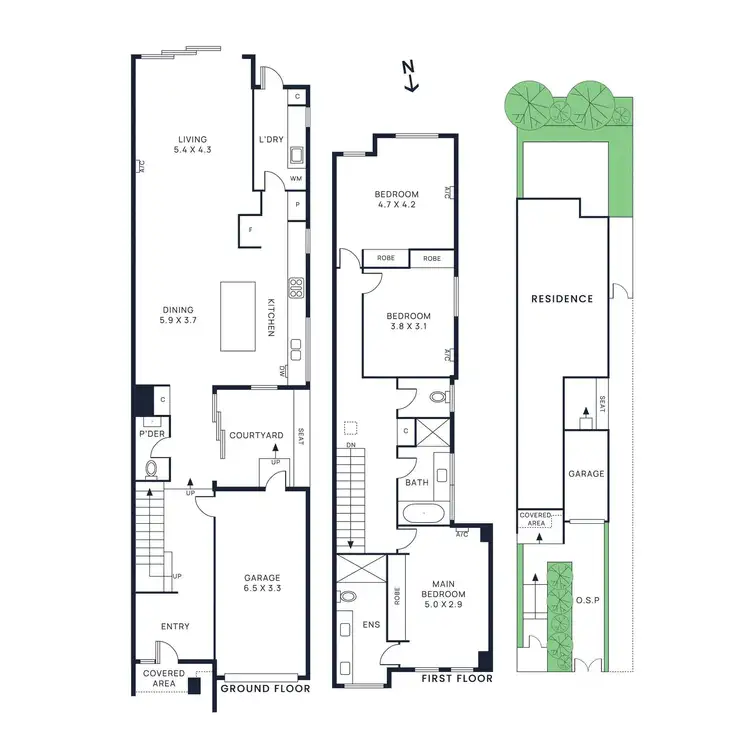Floorplan of Homely townhouse listing, 18a Adrian Street, Bentleigh East VIC 3165