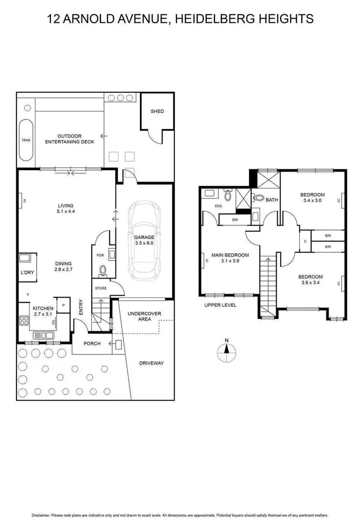 Floorplan of Homely townhouse listing, 12 Arnold Avenue, Heidelberg Heights VIC 3081
