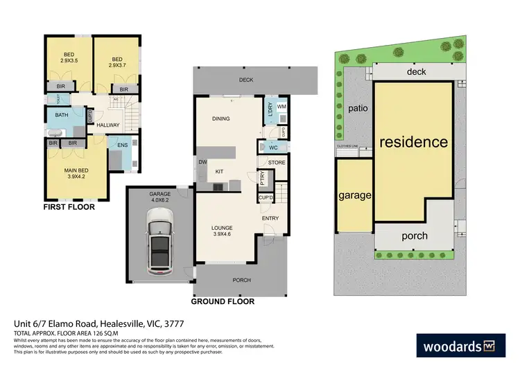 Floorplan of Homely townhouse listing, 6/7 Elamo Road, Healesville VIC 3777