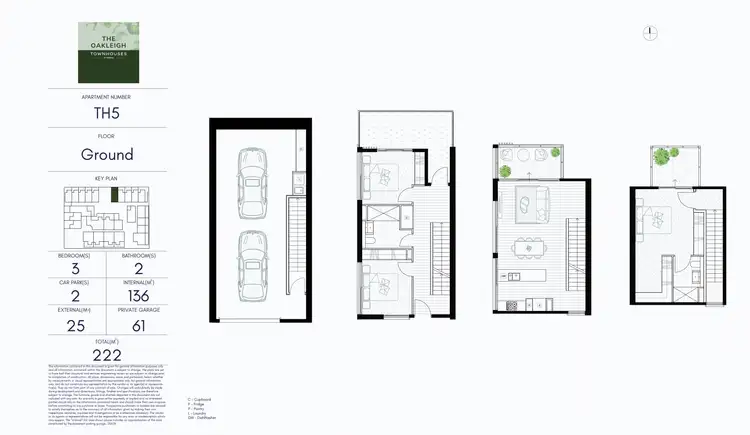 Floorplan of Homely townhouse listing, 5/87 Atkinson Street, Oakleigh VIC 3166