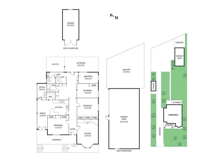 Floorplan of Homely house listing, 43 The Esplanade, Seymour VIC 3660