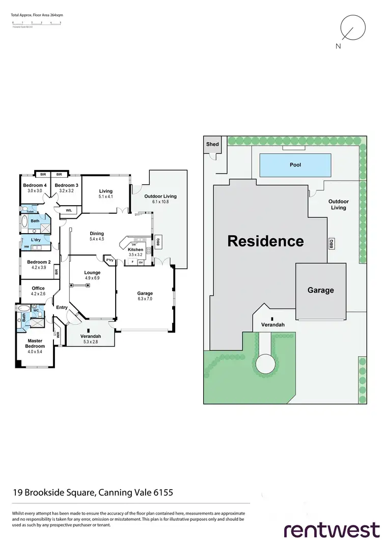 Floorplan of Homely house listing, 19 Brookside Square, Canning Vale WA 6155