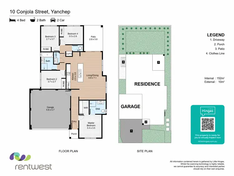 Floorplan of Homely house listing, 10 Conjola Street, Yanchep WA 6035