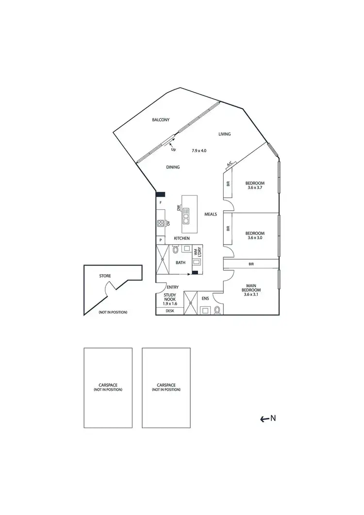 Floorplan of Homely unit listing, 5/136 Douglas Parade, Williamstown VIC 3016