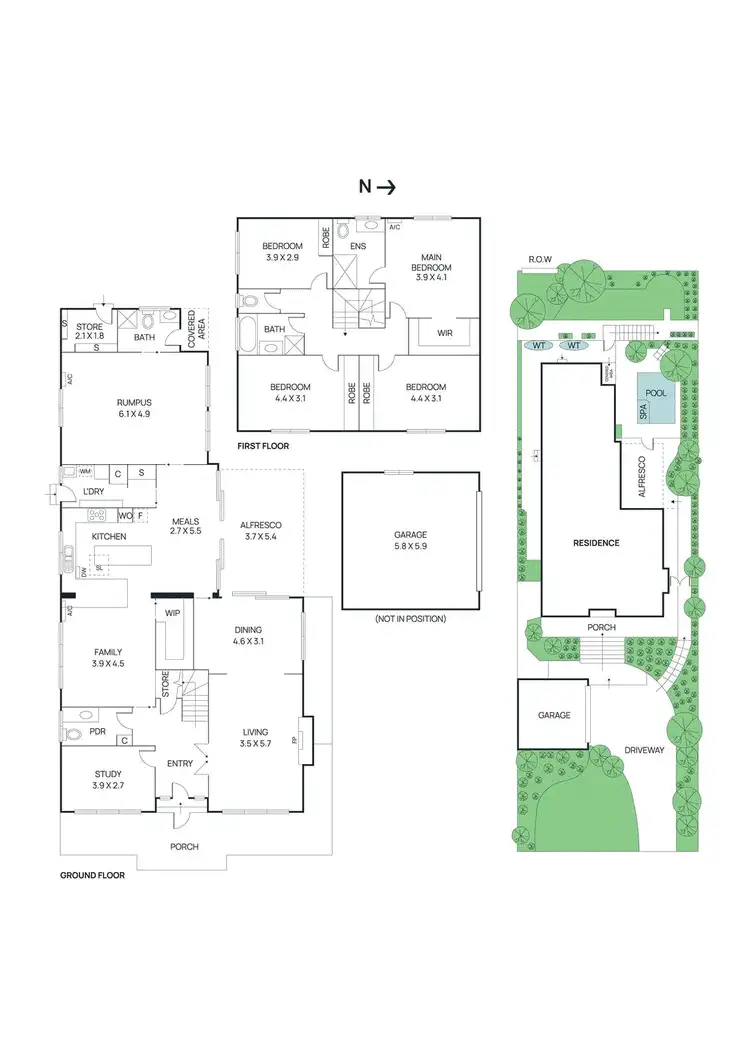 Floorplan of Homely house listing, 95 Bellevue Avenue, Rosanna VIC 3084