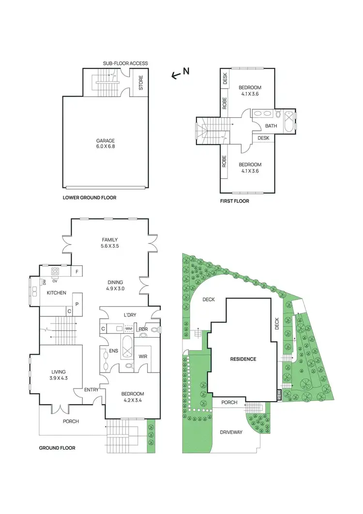 Floorplan of Homely townhouse listing, 4/46 Diamond Creek Road, Greensborough VIC 3088