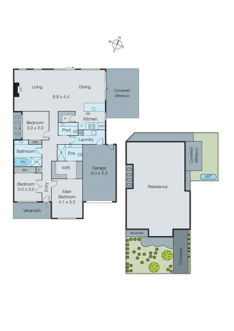 Floorplan of Homely house listing, 1A Kara Grove, Aspendale VIC 3195