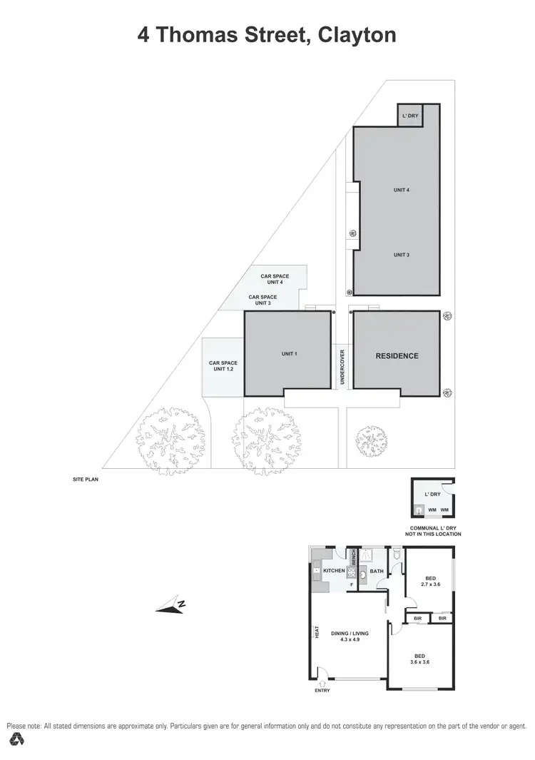 Floorplan of Homely block of units listing, 4 Thomas Street, Clayton VIC 3168