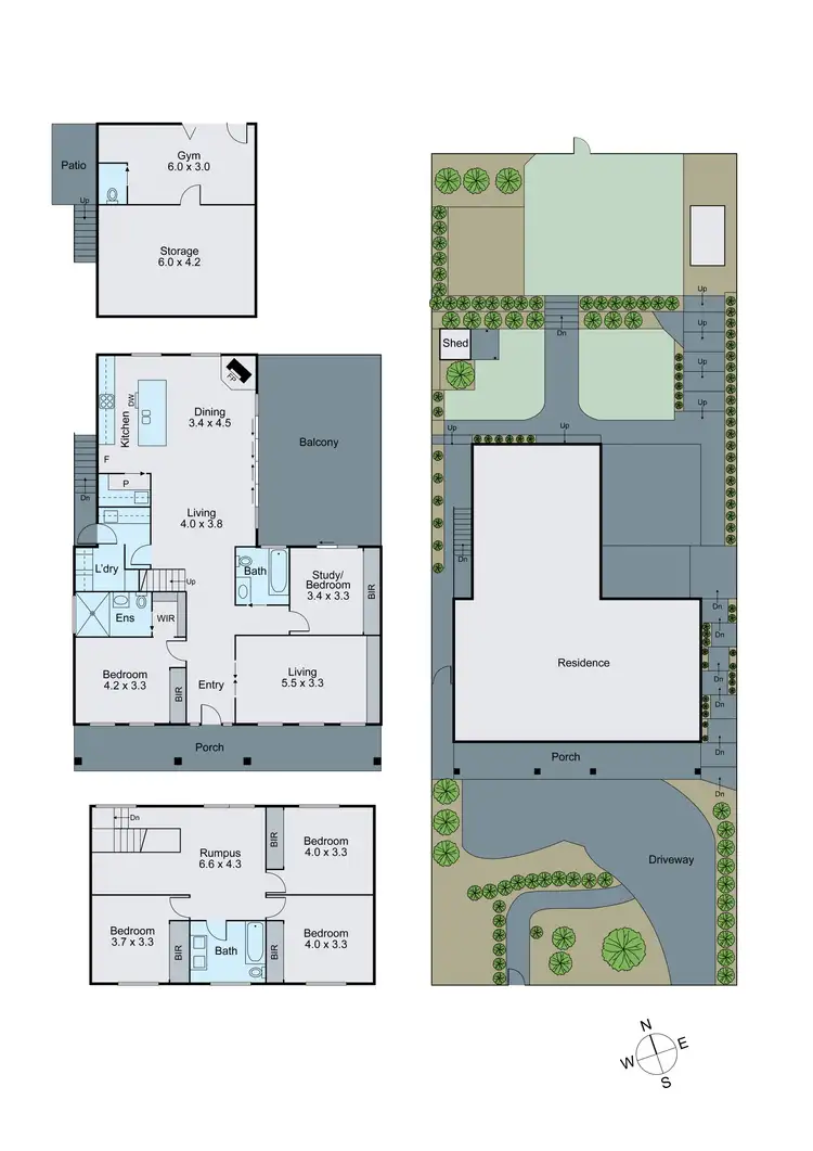 Floorplan of Homely house listing, 66 Oakpark Drive, Chadstone VIC 3148