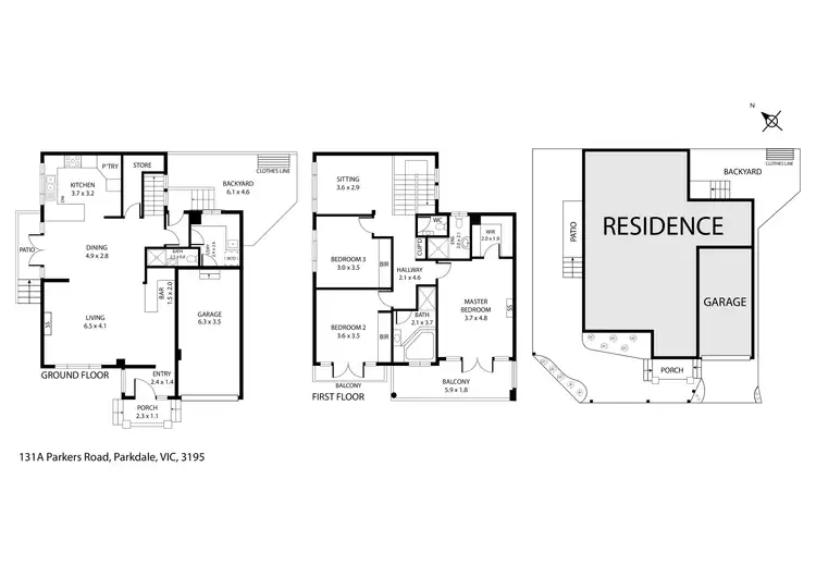 Floorplan of Homely house listing, 131A Parkers Road, Parkdale VIC 3195