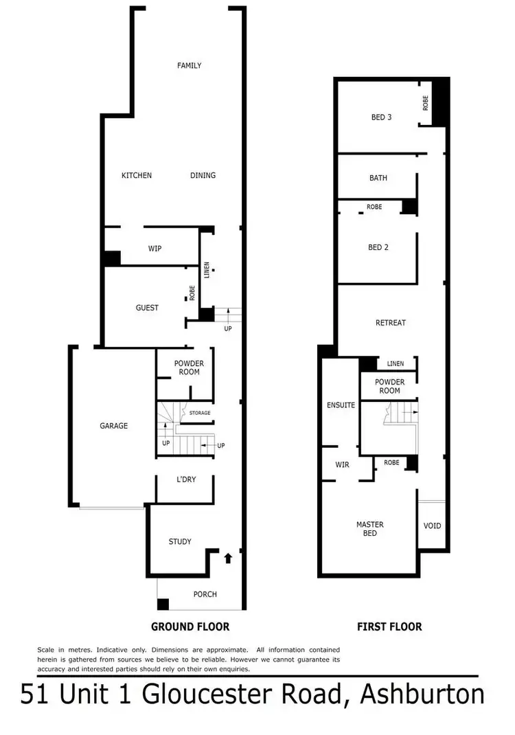 Floorplan of Homely townhouse listing, 51A Gloucester Road, Ashburton VIC 3147