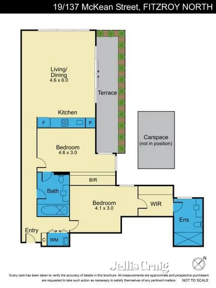 Floorplan of Homely apartment listing, 19/137 McKean Street, Fitzroy North VIC 3068